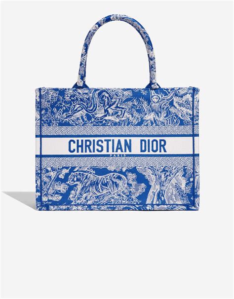 dior blue and white bag|small white Dior bag.